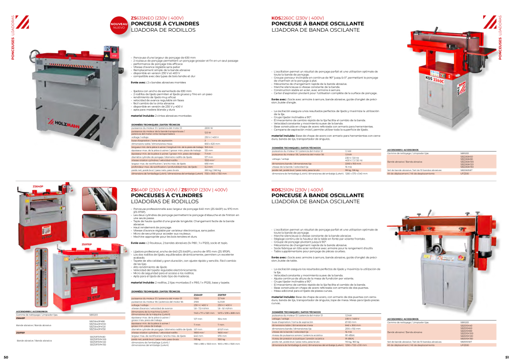 Holzmann Maschinen Catalogue général Bois Nb. : 20502 - Page 26