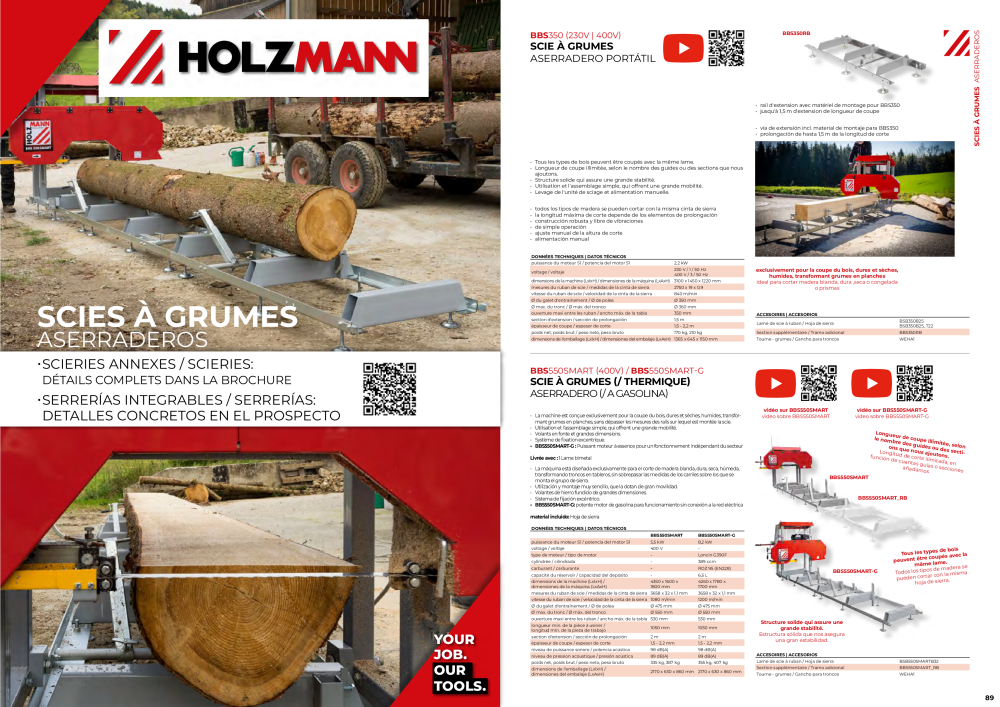 Holzmann Maschinen Catalogue général Bois Nb. : 20502 - Page 45