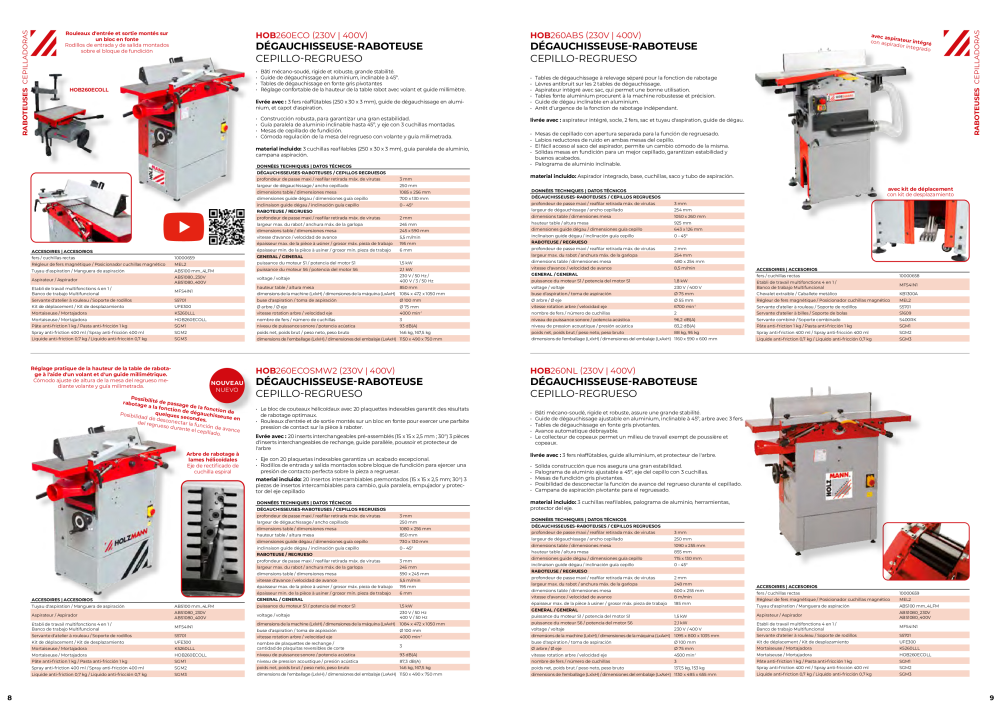 Holzmann Maschinen Catalogue général Bois Nb. : 20502 - Page 5