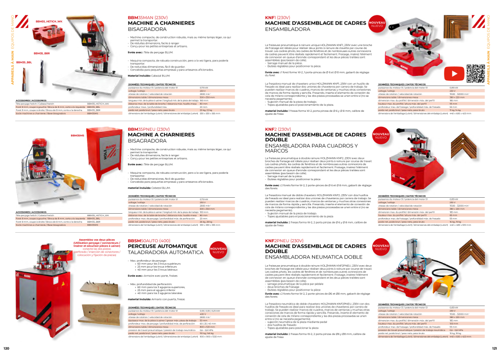 Holzmann Maschinen Catalogue général Bois Nb. : 20502 - Page 61