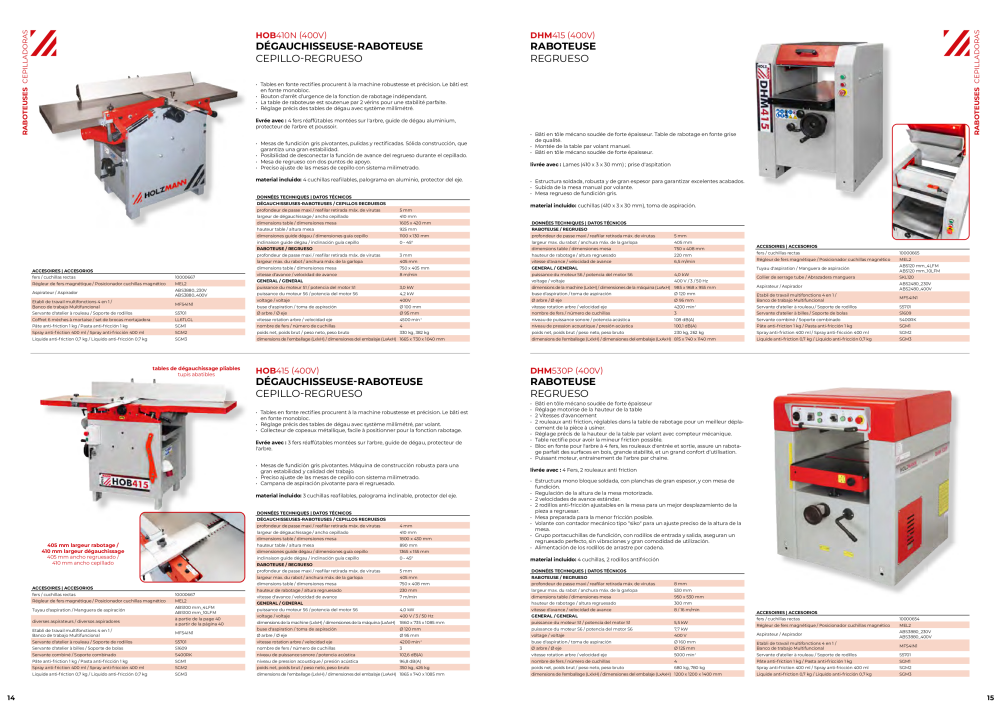 Holzmann Maschinen Catalogue général Bois Nb. : 20502 - Page 8