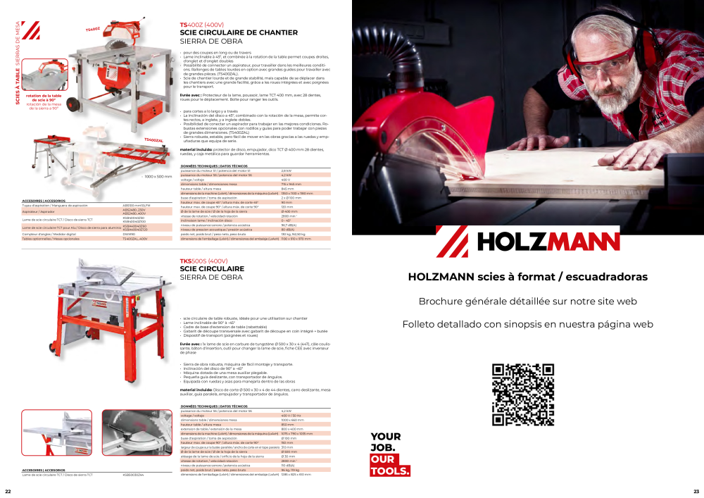 Holzmann Maschinen Catálogo general Madera Nb. : 20503 - Page 12