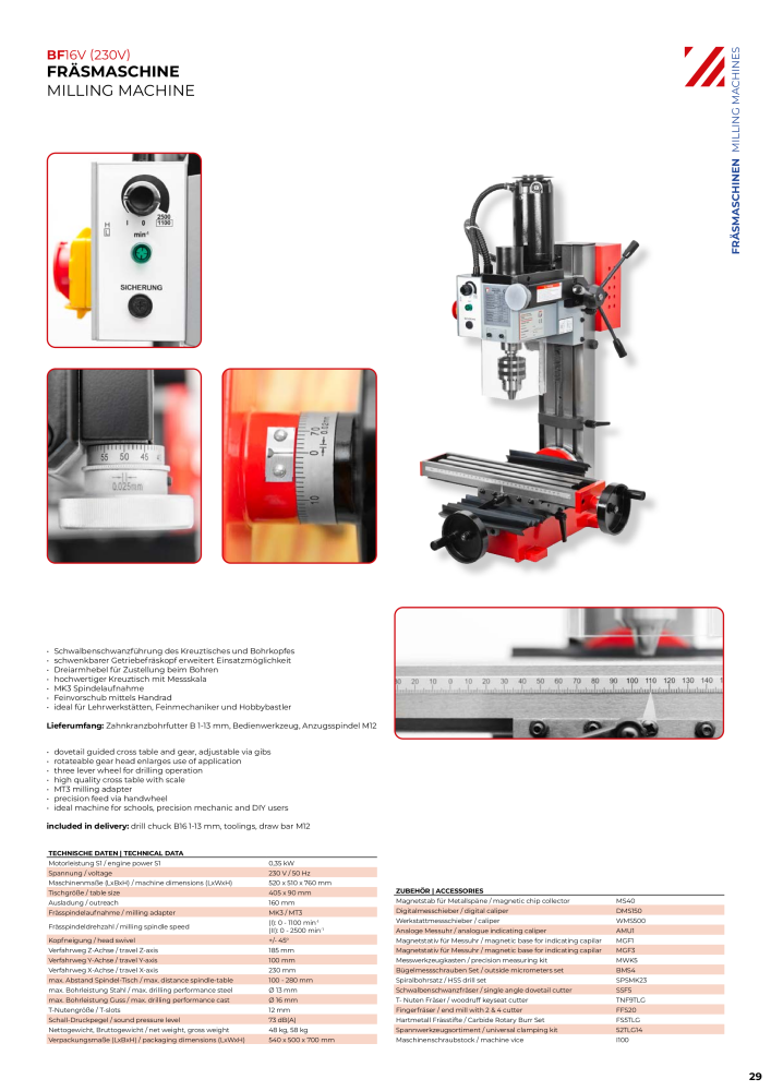 Holzmann Maschinen General Catalog Metal Nb. : 20504 - Page 29