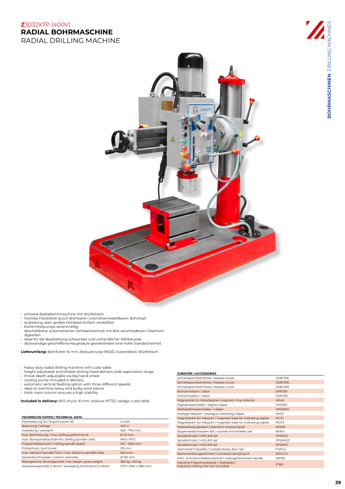 Holzmann Maschinen General Catalog Metal NR.: 20504 - Seite 39