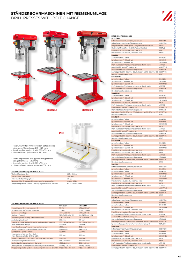 Holzmann Maschinen General Catalog Metal NO.: 20504 - Page 41