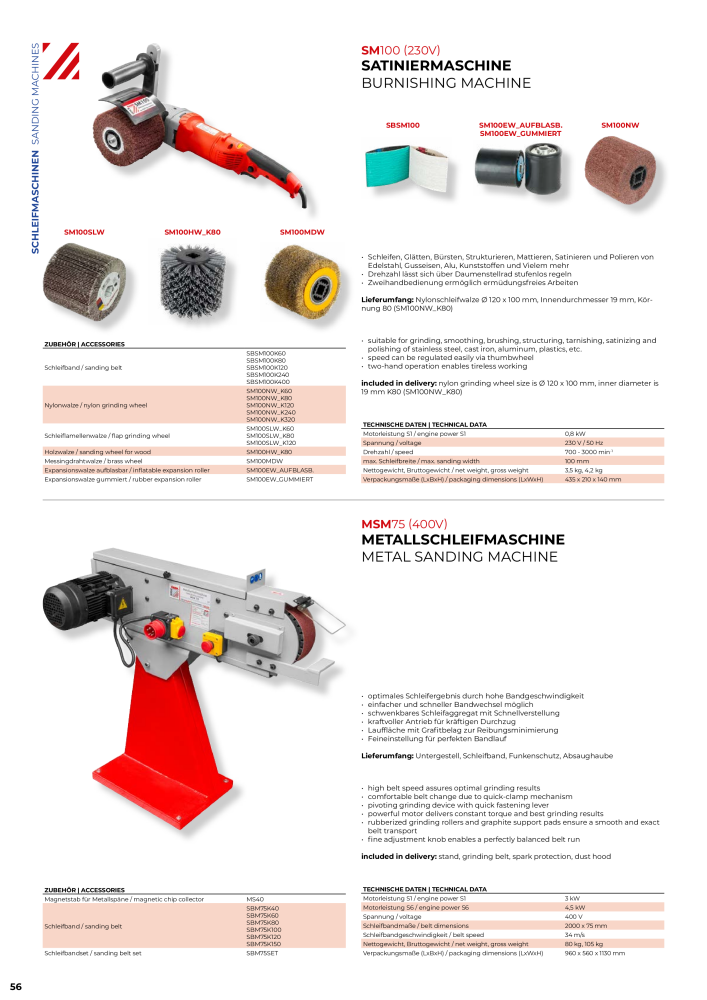 Holzmann Maschinen General Catalog Metal n.: 20504 - Pagina 56