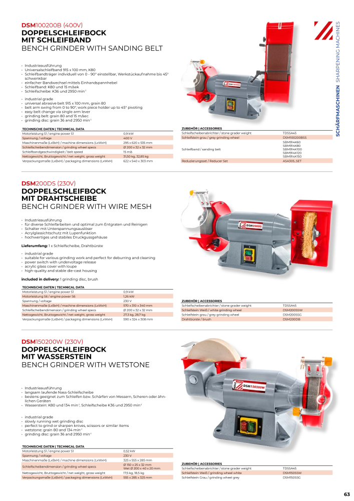 Holzmann Maschinen General Catalog Metal NR.: 20504 - Seite 63