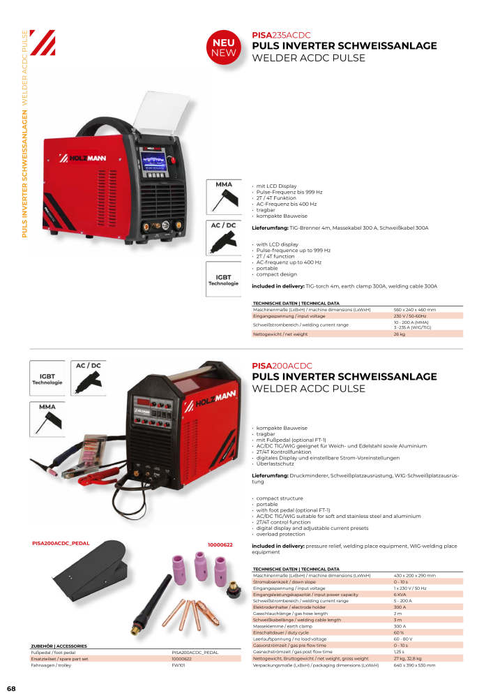 Holzmann Maschinen General Catalog Metal NR.: 20504 - Seite 68