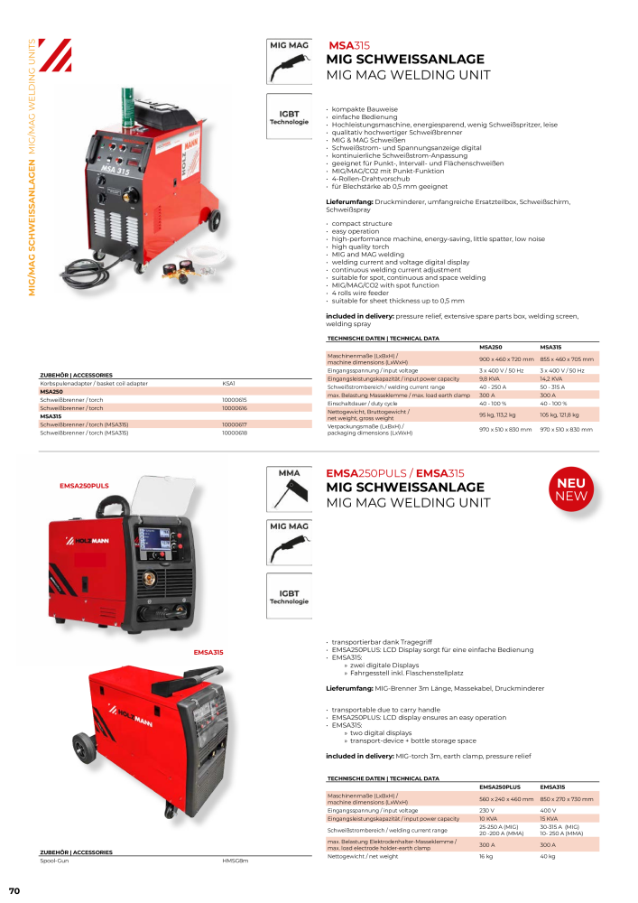 Holzmann Maschinen General Catalog Metal NO.: 20504 - Page 70