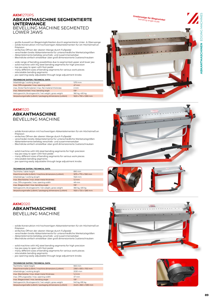 Holzmann Maschinen General Catalog Metal NO.: 20504 - Page 89