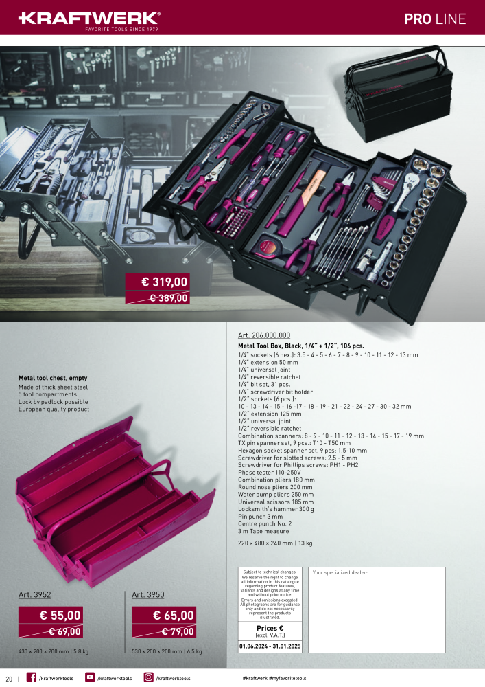 Kraftwerk TOOLCASES Catalog n.: 20508 - Pagina 20