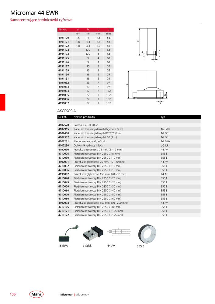 Mahr - katalog główny NR.: 20510 - Strona 110