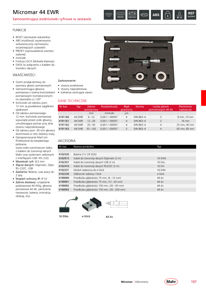 Mahr - katalog główny NR.: 20510 - Strona 111