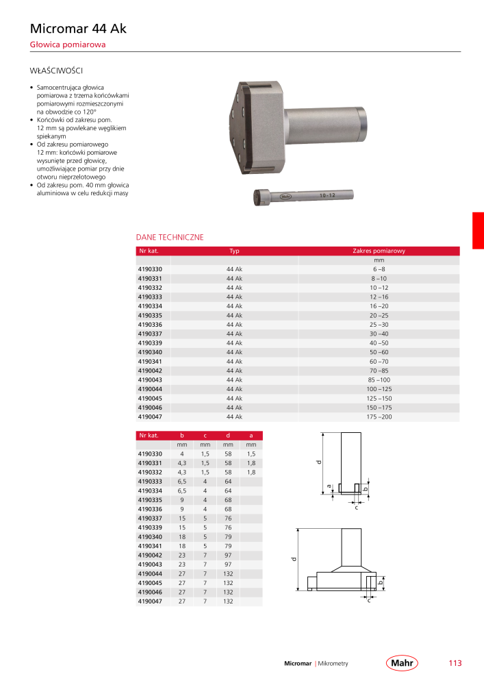 Mahr - katalog główny NR.: 20510 - Strona 117