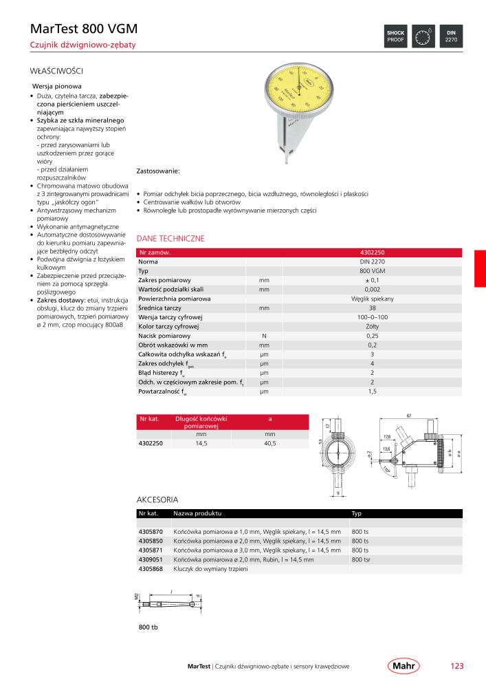 Mahr - katalog główny NR.: 20510 - Strona 127