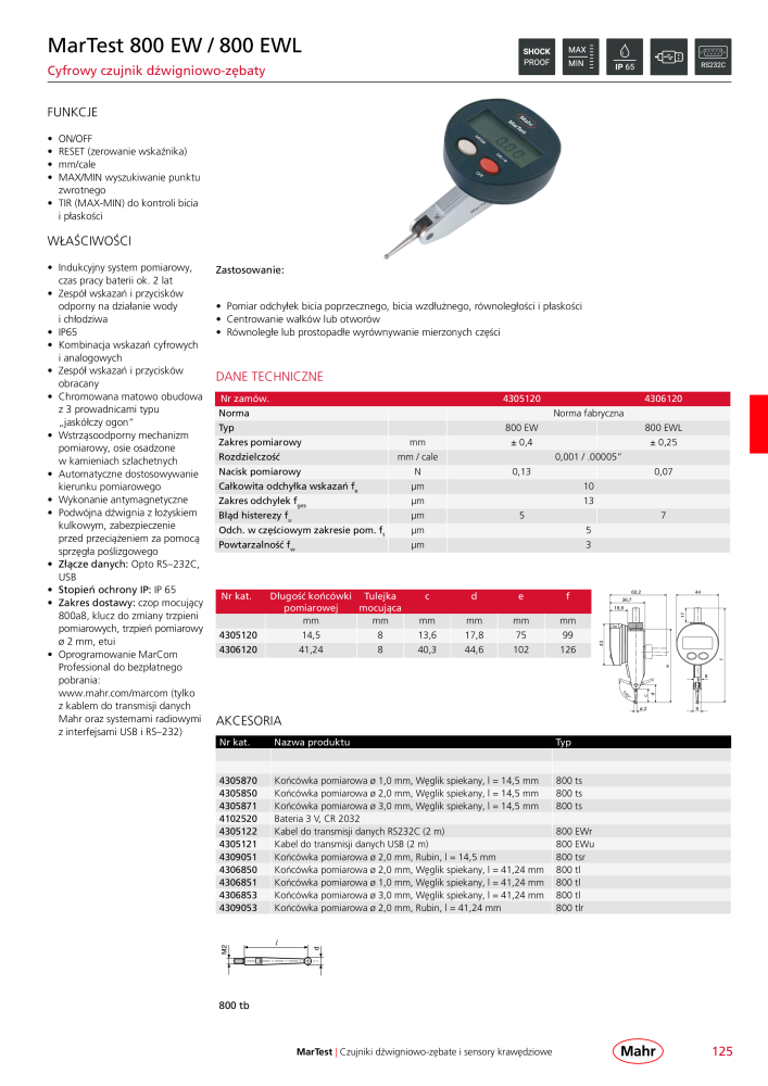 Mahr - katalog główny NR.: 20510 - Strona 129