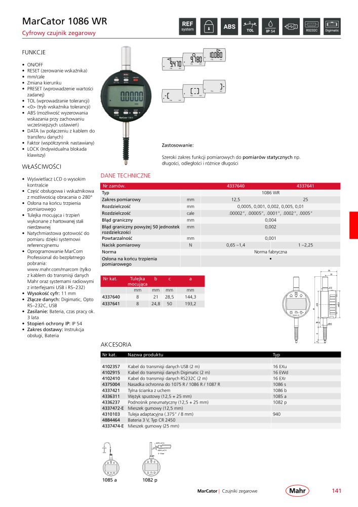 Mahr - katalog główny NR.: 20510 - Strona 145