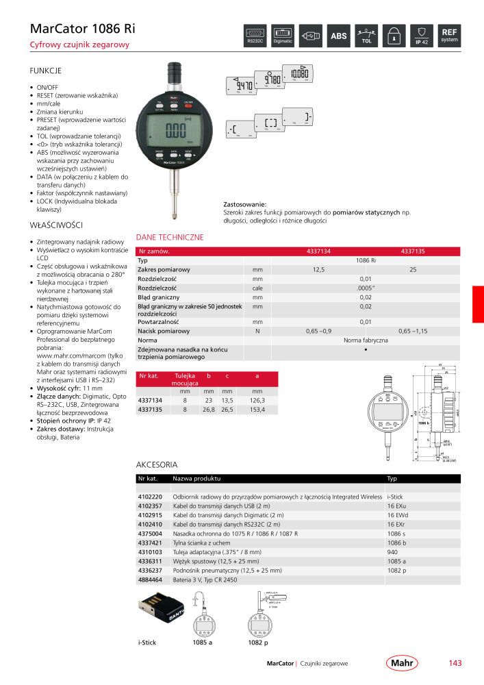 Mahr - katalog główny NR.: 20510 - Strona 147