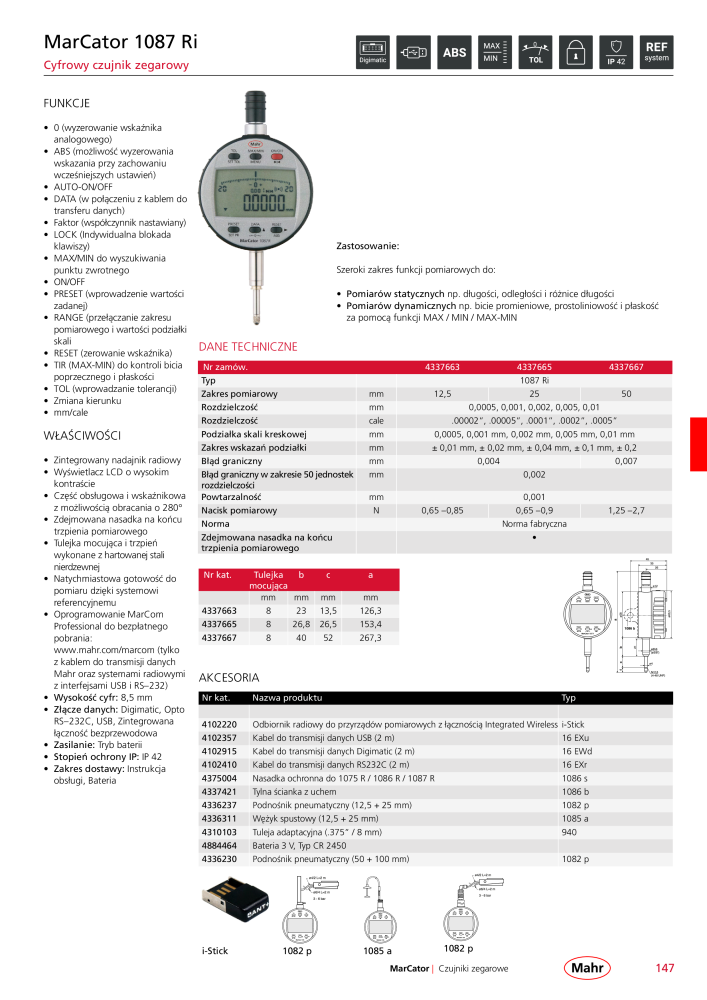 Mahr - katalog główny NR.: 20510 - Strona 151