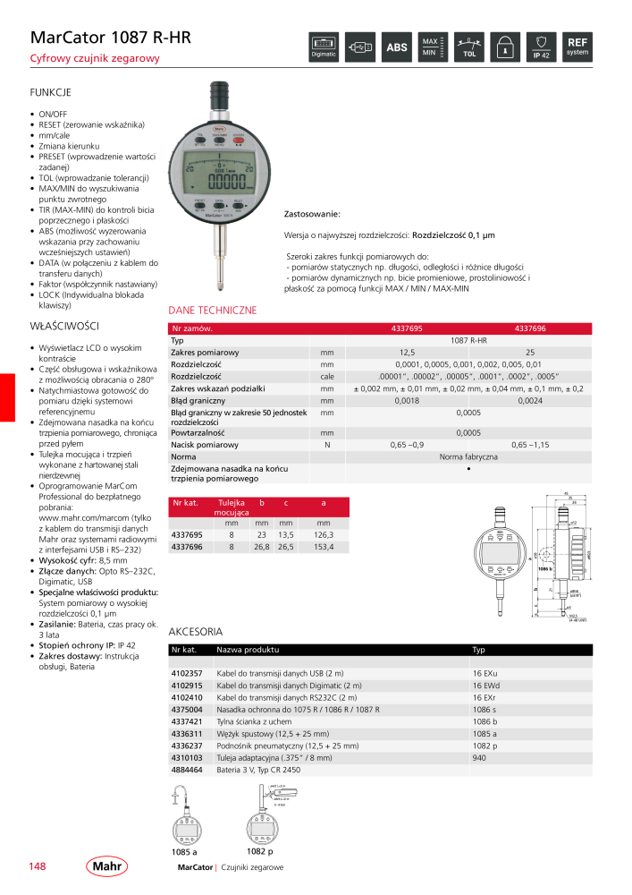 Mahr - katalog główny NR.: 20510 - Strona 152