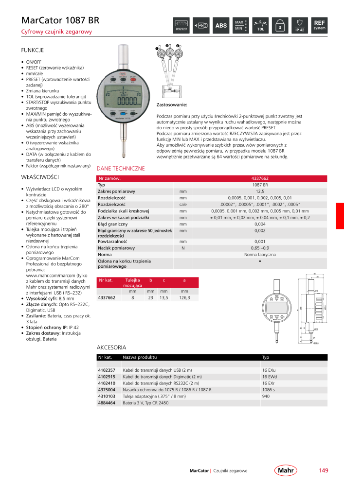 Mahr - katalog główny NR.: 20510 - Strona 153