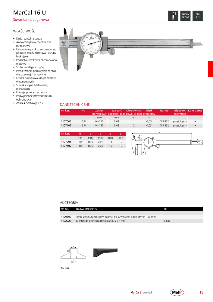 Mahr - katalog główny NR.: 20510 - Strona 19