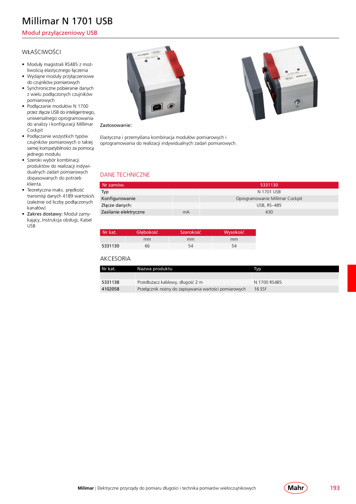 Mahr - katalog główny NR.: 20510 - Strona 197
