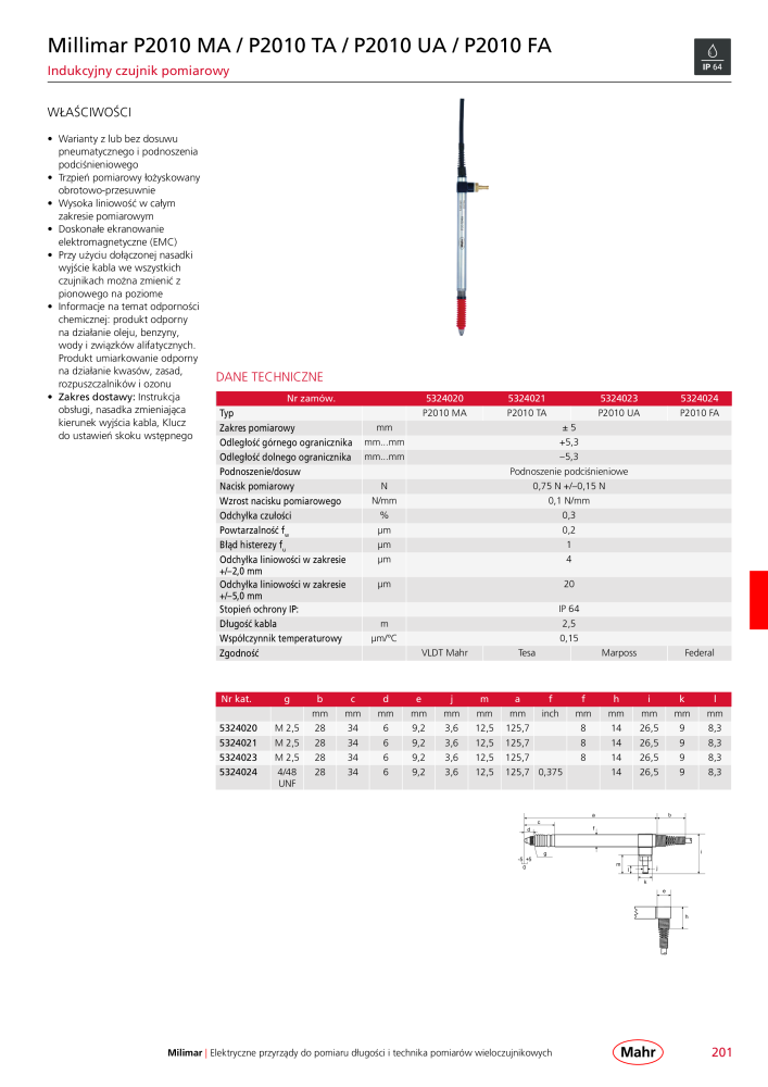 Mahr - katalog główny NR.: 20510 - Strona 205