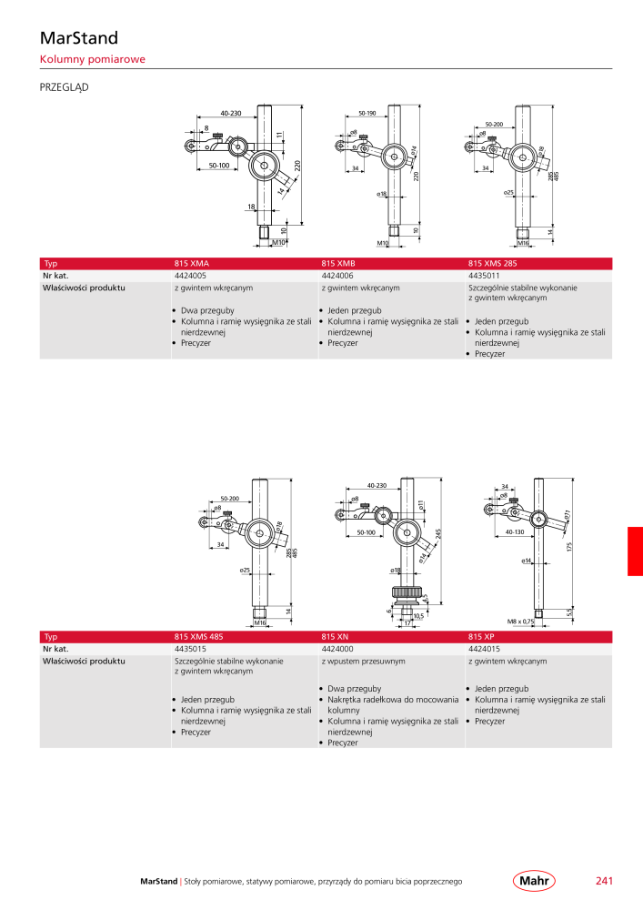 Mahr - katalog główny NR.: 20510 - Strona 245