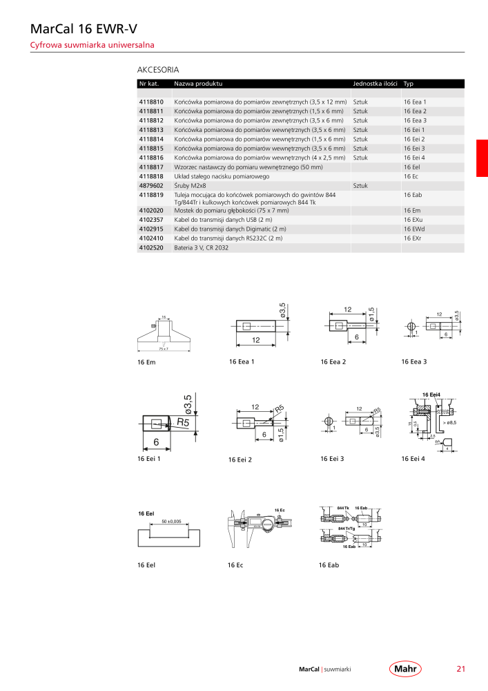 Mahr - katalog główny NR.: 20510 - Strona 25