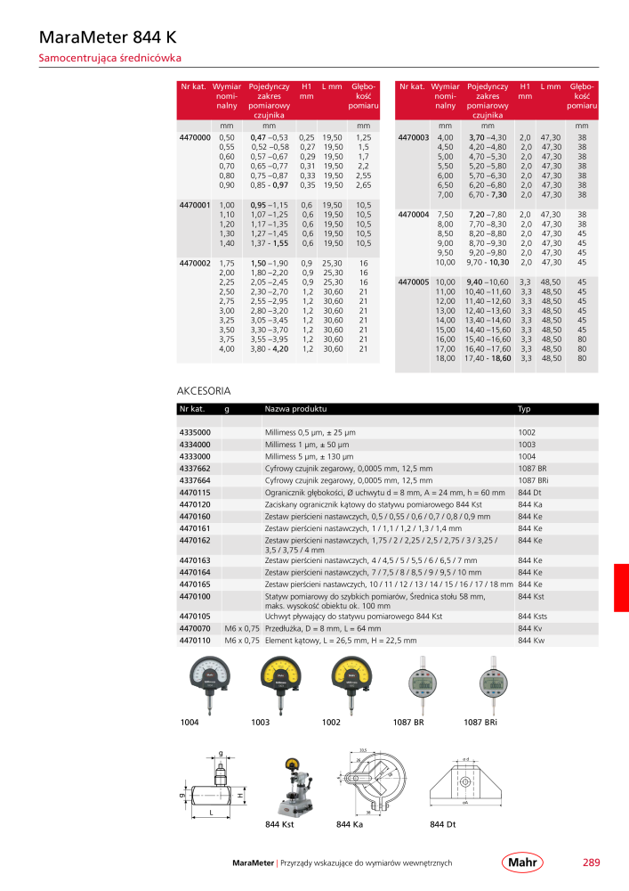 Mahr - katalog główny NR.: 20510 - Strona 293