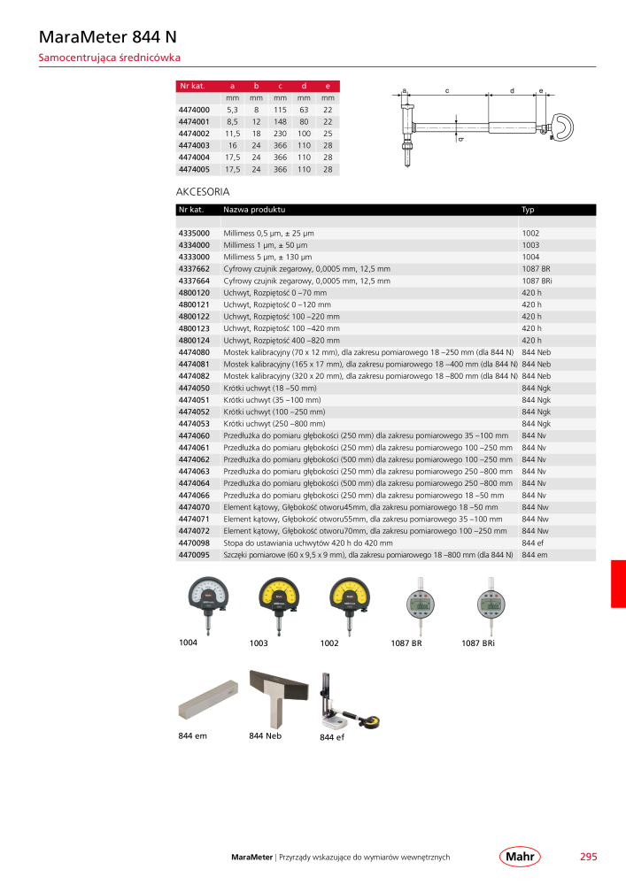 Mahr - katalog główny NR.: 20510 - Strona 299