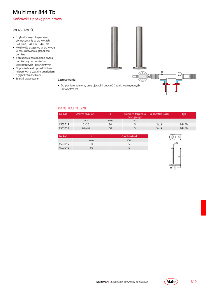 Mahr - katalog główny NR.: 20510 - Strona 323