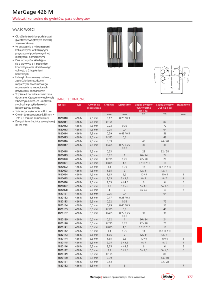 Mahr - katalog główny NR.: 20510 - Strona 381