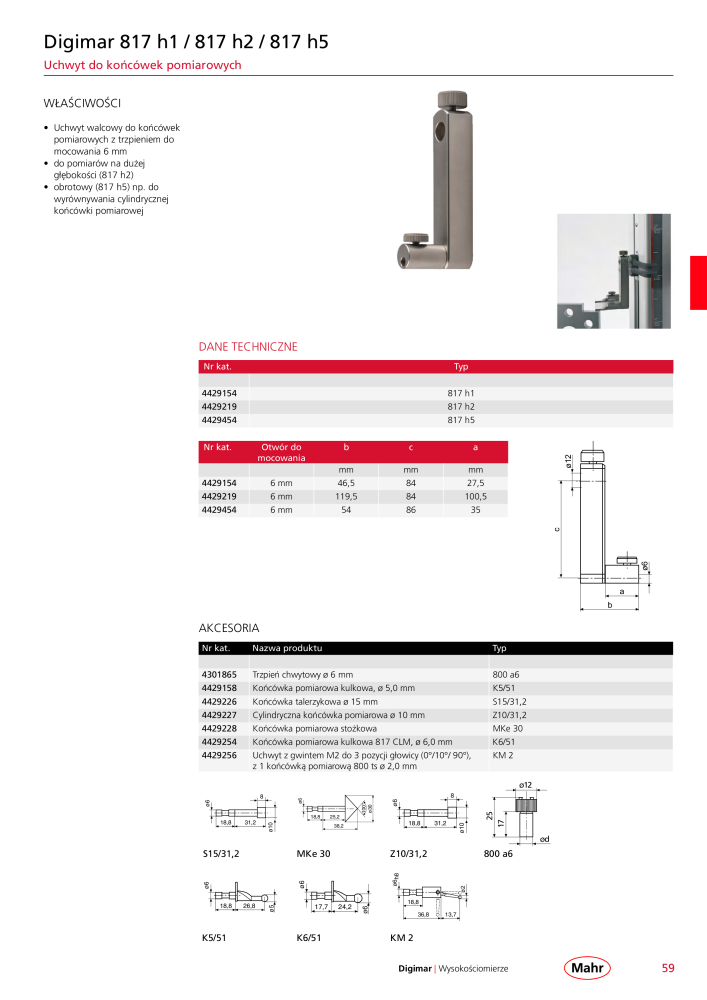 Mahr - katalog główny NR.: 20510 - Strona 63