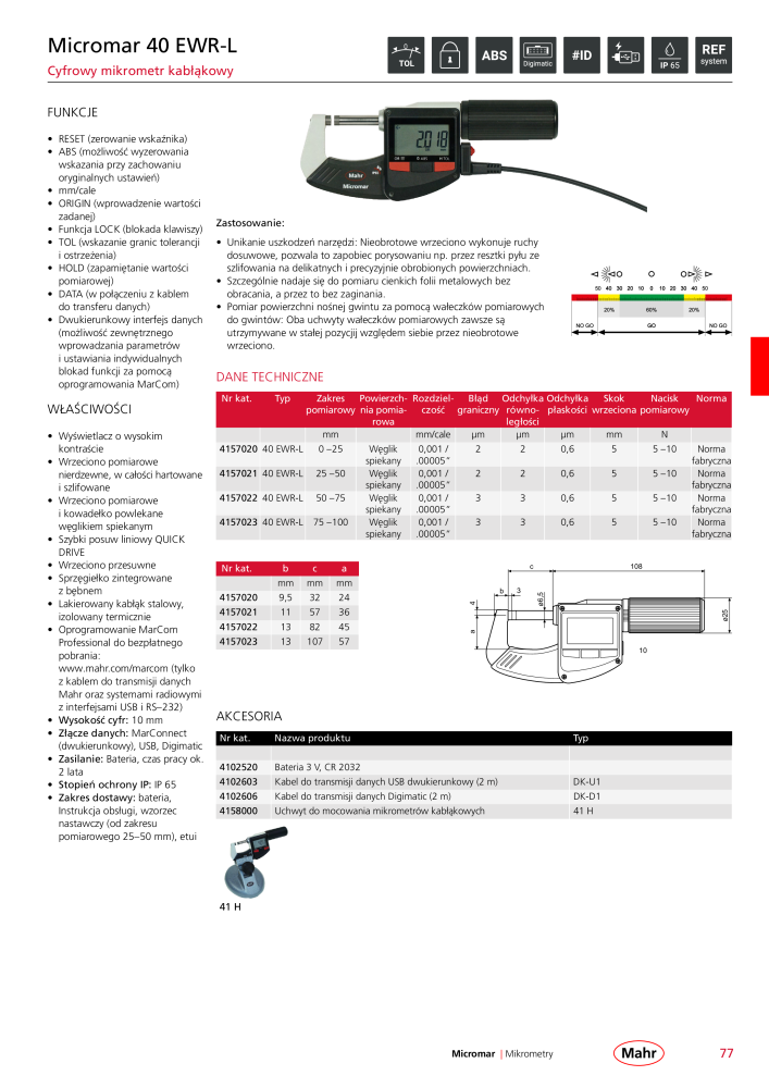 Mahr - katalog główny NR.: 20510 - Strona 81