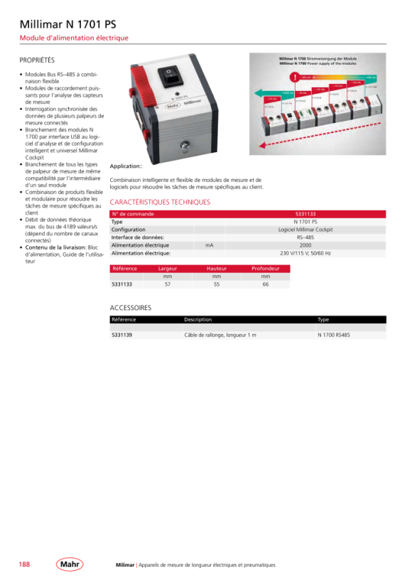 Mahr Appareil sur pied µDimensionair, 0 2241109