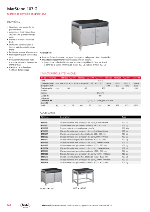 Mahr 107 Sous-structure de l’armoire de sécurité Us 4221566