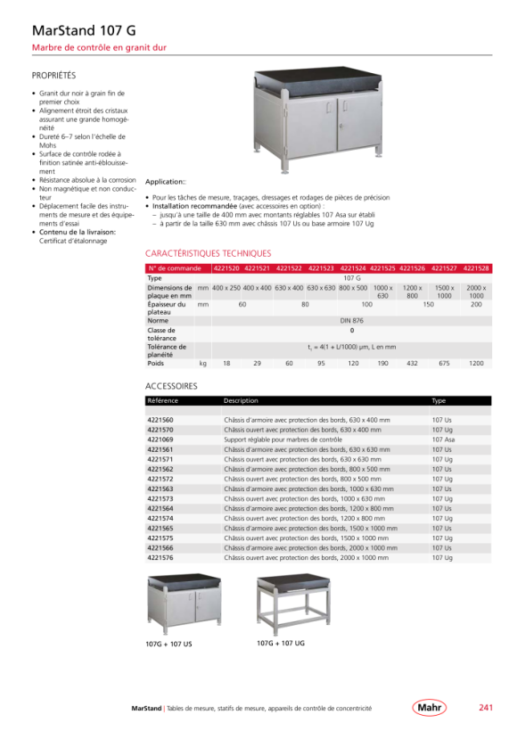 Mahr 107 Sous-structure de l’armoire de sécurité Us 4221566