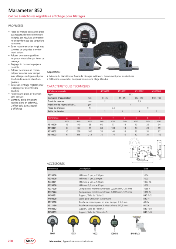 Mahr tranchant, P=18-14 Gg/1 ? 852-f UST mK 4173818