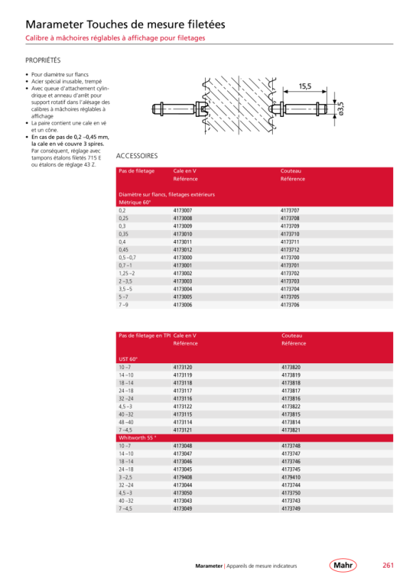 Mahr tranchant, P=10-7 Gg/1 ? 852-f UST mK 4173820