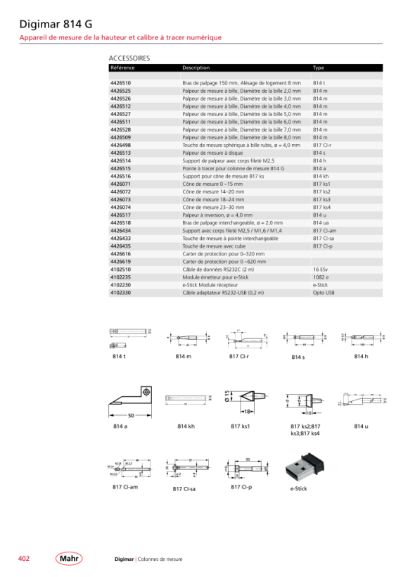 Mahr 27 Sp support spécial pour, 27 ES pour le maintien 4123041