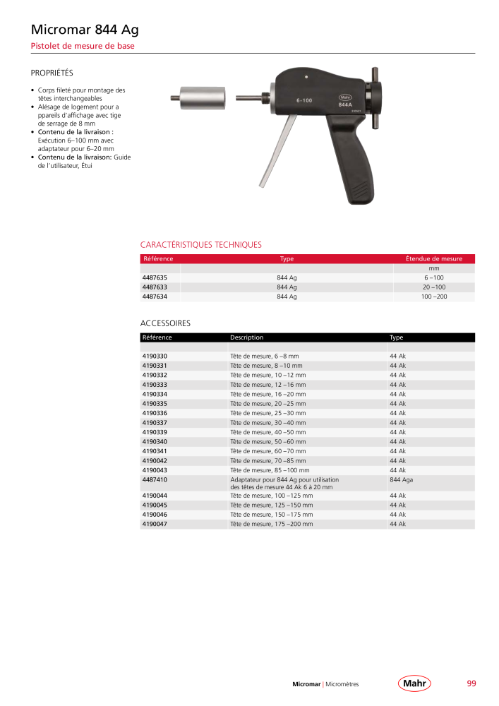 Mahr - catalogue principal NR.: 20511 - Seite 103