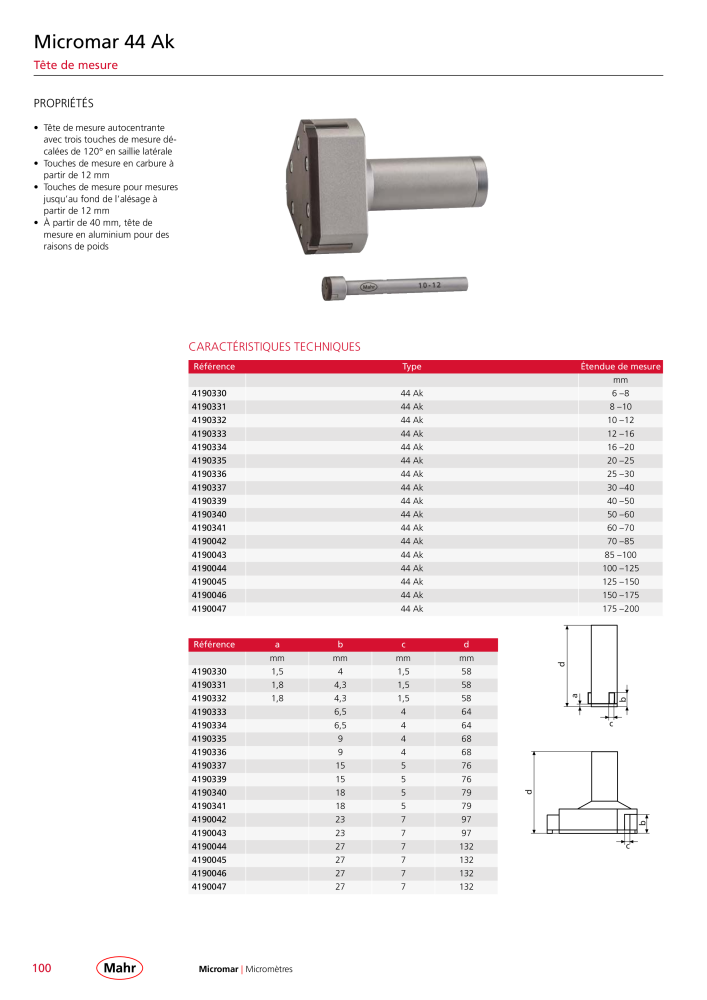 Mahr - catalogue principal Nb. : 20511 - Page 104