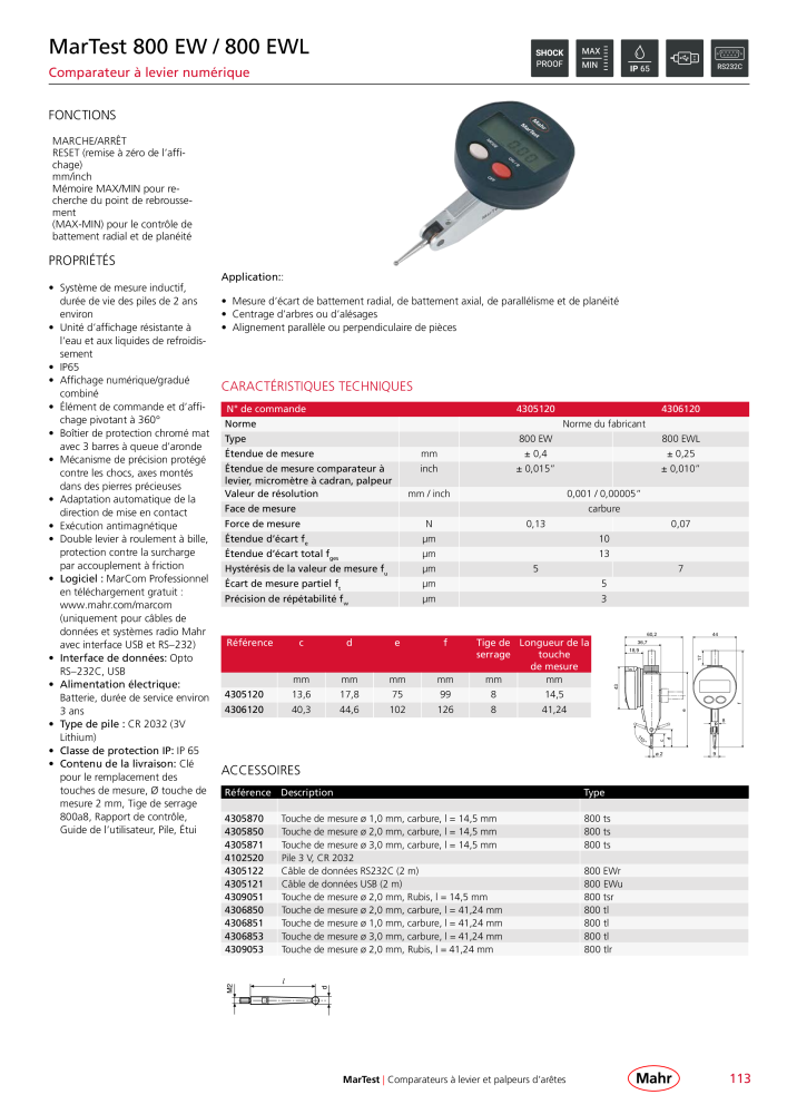 Mahr - catalogue principal Nb. : 20511 - Page 117