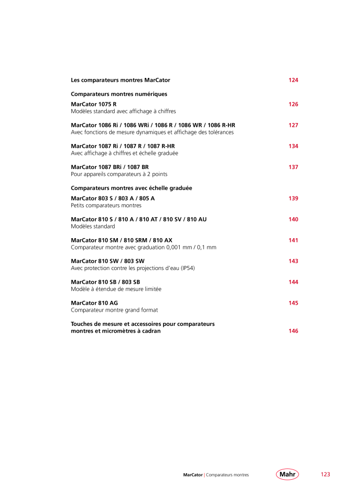 Mahr - catalogue principal NR.: 20511 - Strona 127