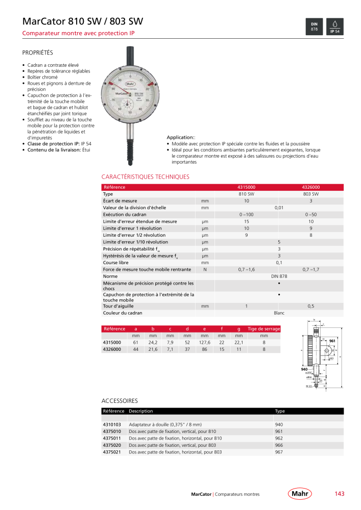 Mahr - catalogue principal Nb. : 20511 - Page 147