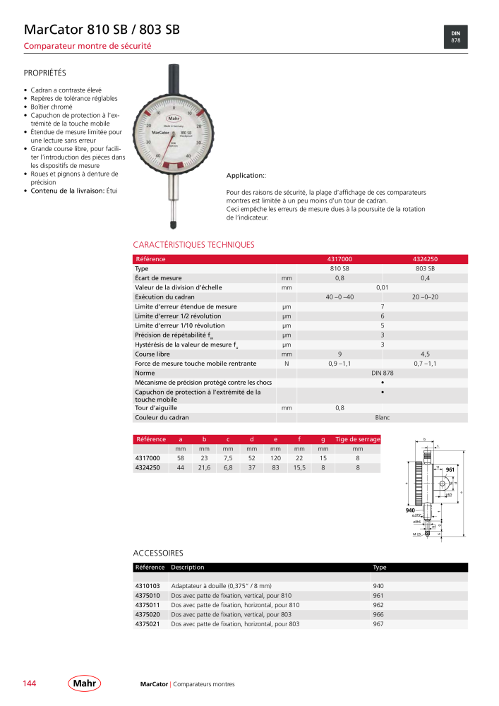 Mahr - catalogue principal Nb. : 20511 - Page 148