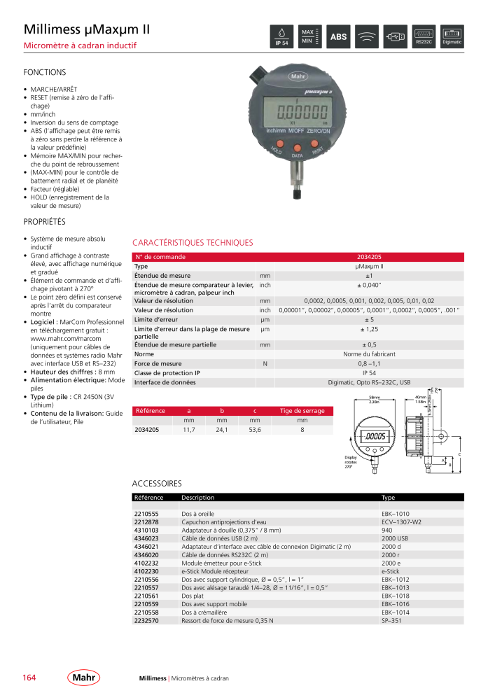 Mahr - catalogue principal NO.: 20511 - Page 168