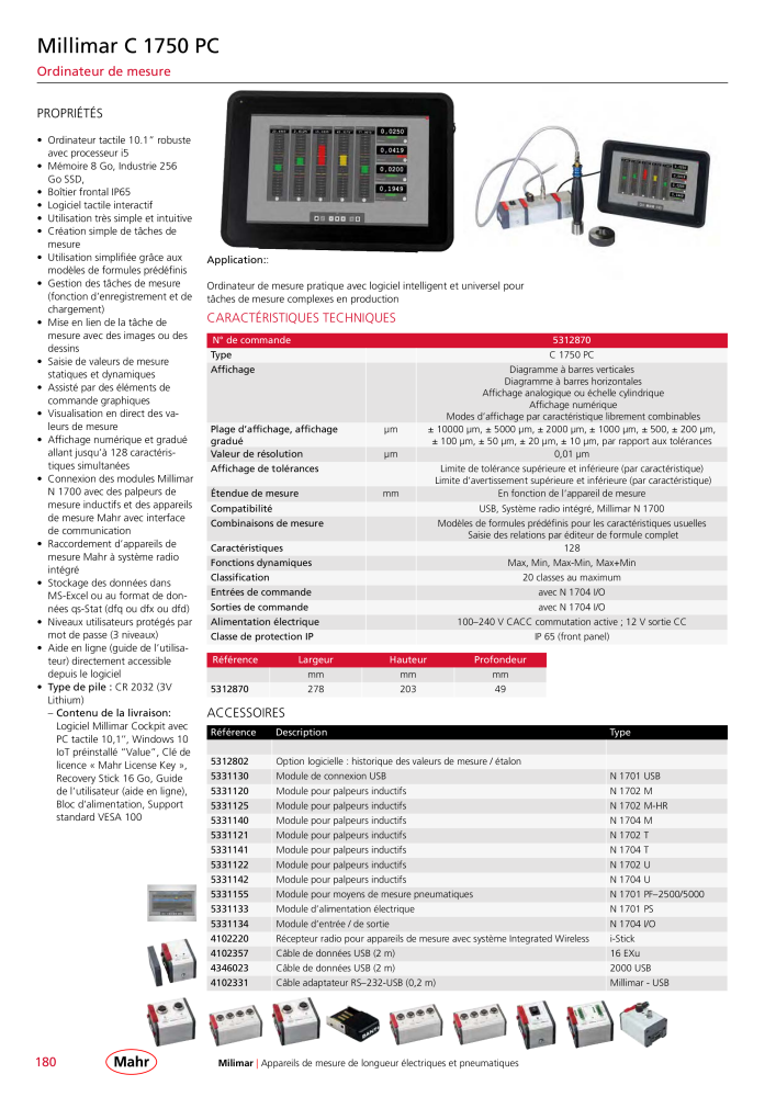 Mahr - catalogue principal Nb. : 20511 - Page 184